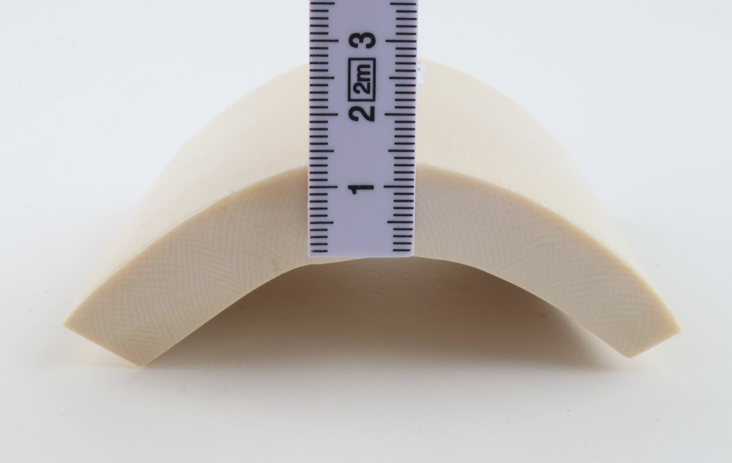 White mammoth ivory segment