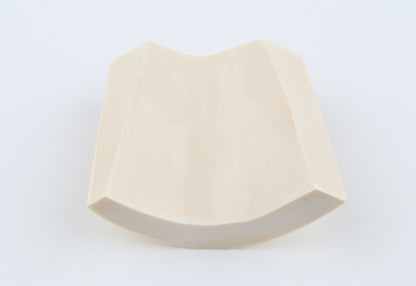 White mammoth ivory segment
