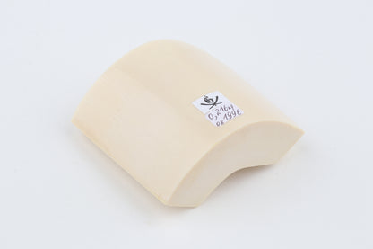 White mammoth ivory segment