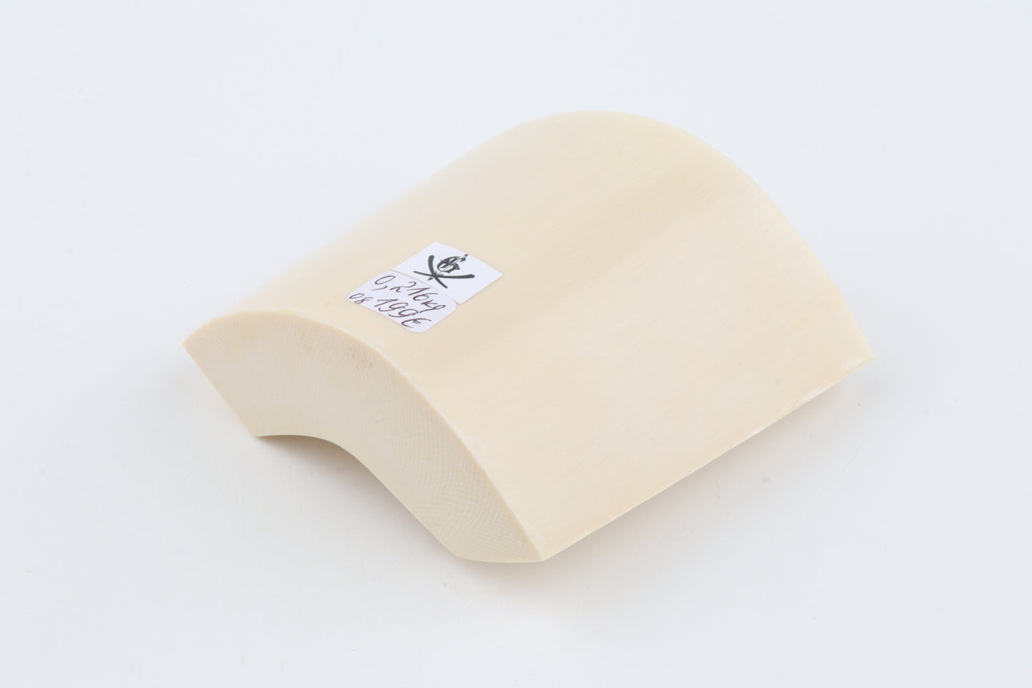 White mammoth ivory segment