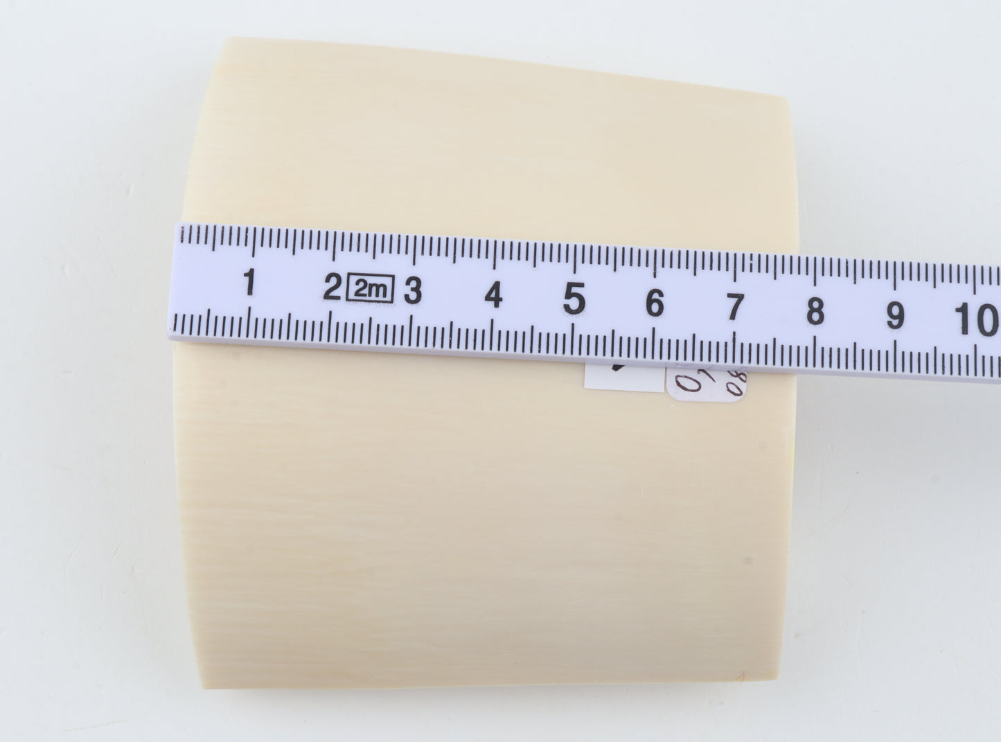 White mammoth ivory segment