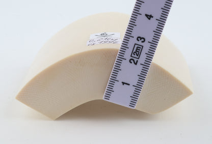 White mammoth ivory segment