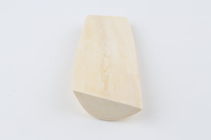 White mammoth ivory segment
