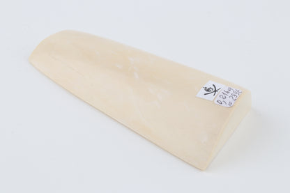 White mammoth ivory segment