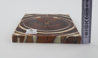 Stabilised mammoth ivory scales