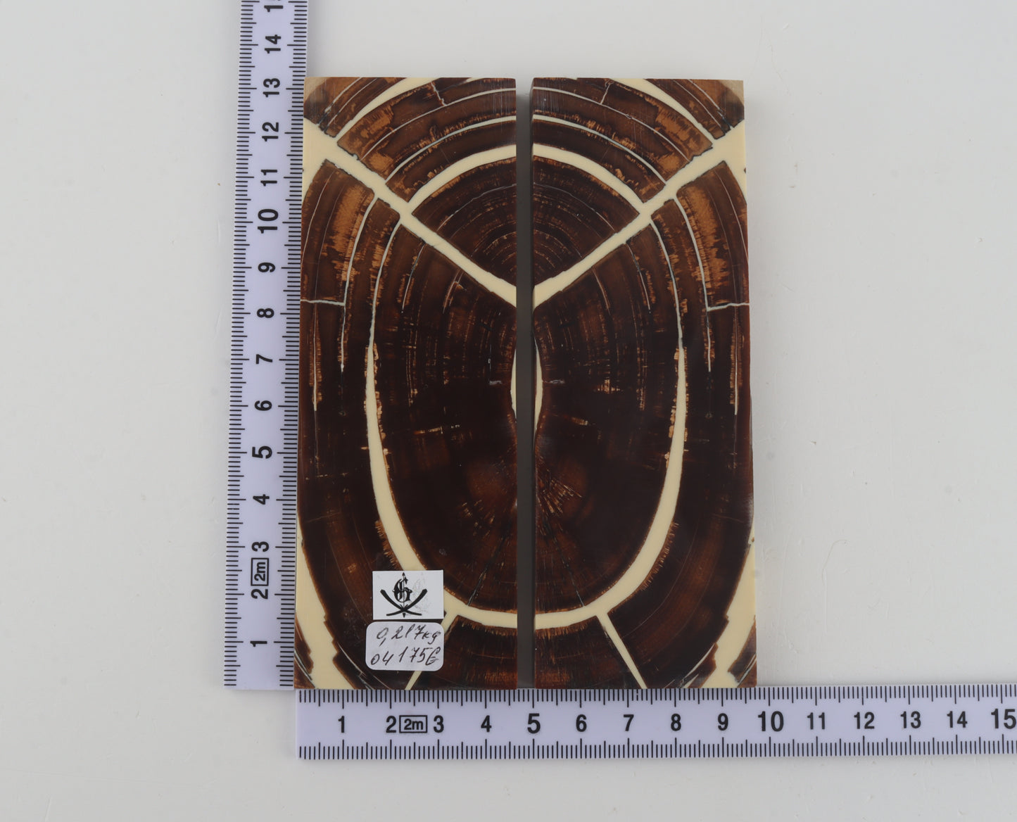 Stabilized mammoth ivory scales