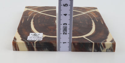 Stabilized mammoth ivory scales