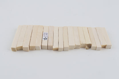 White mammoth ivory segments