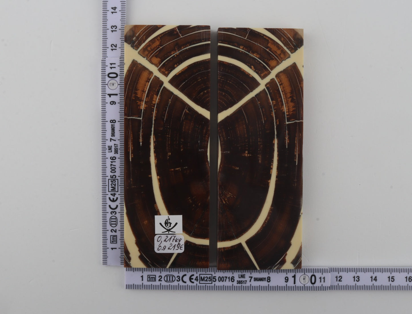 Stabilized mammoth ivory scales