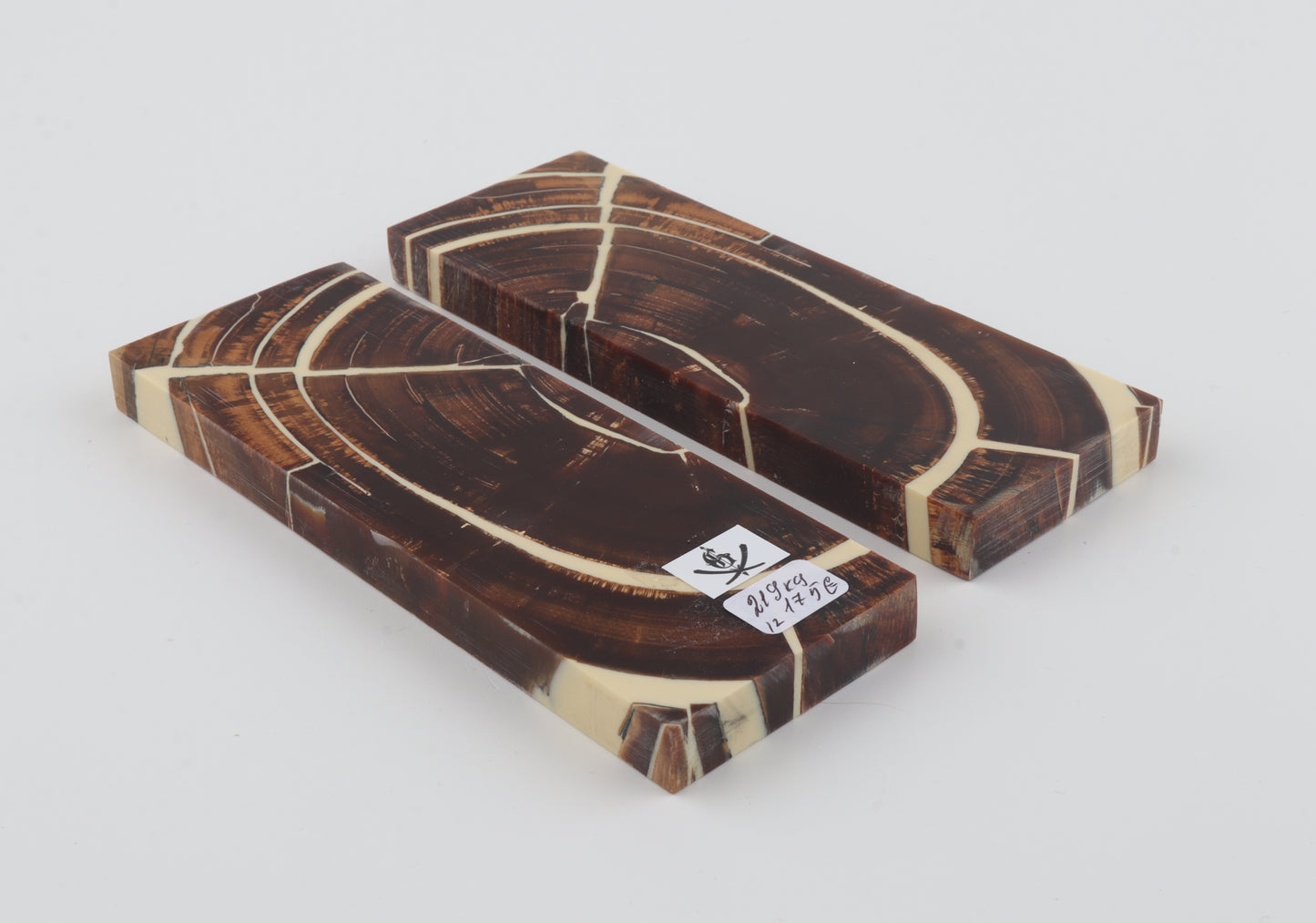 Stabilized mammoth ivory scales