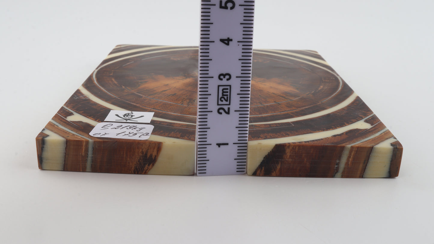Stabilized mammoth ivory scales