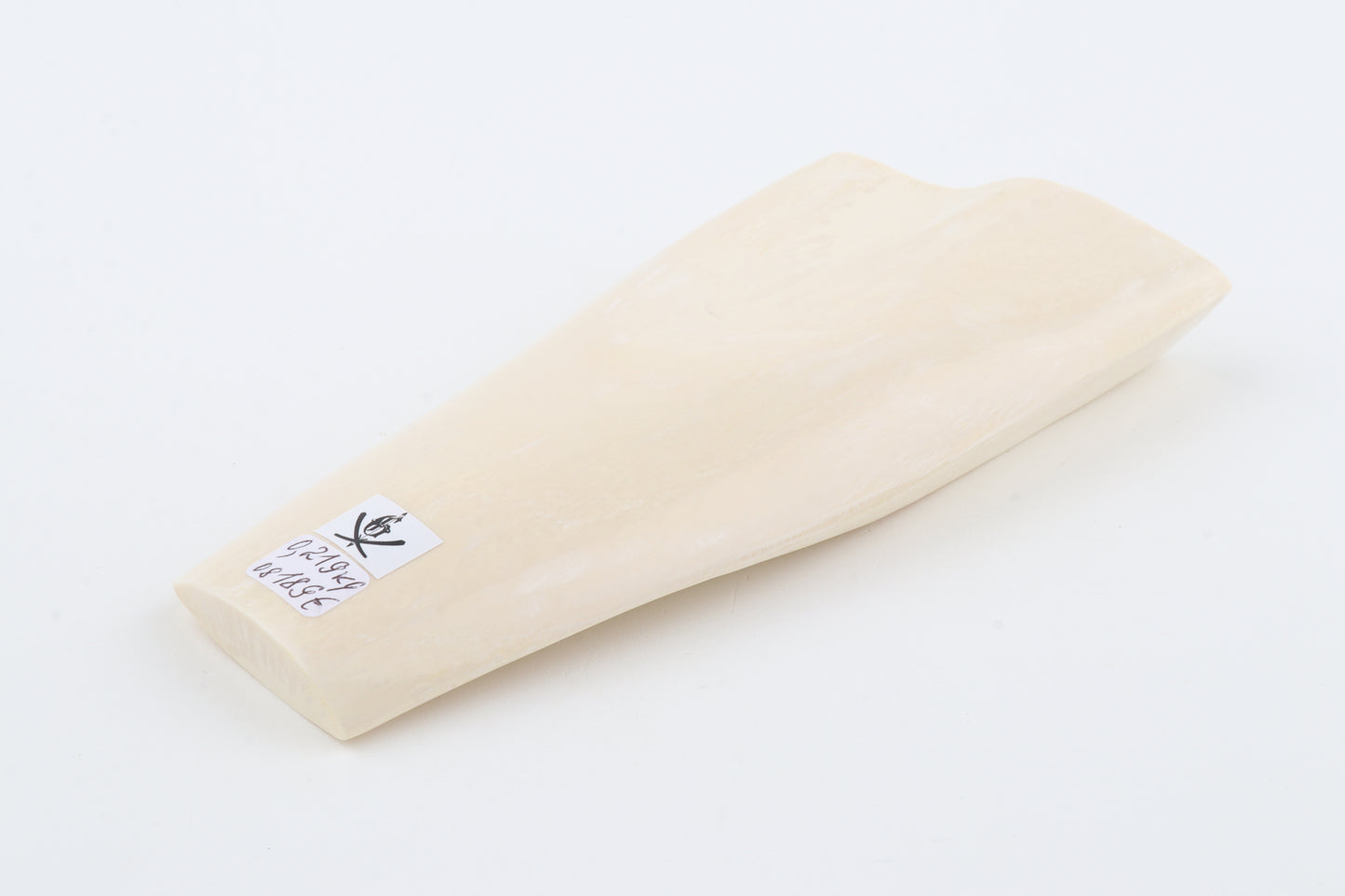 White mammoth ivory segment