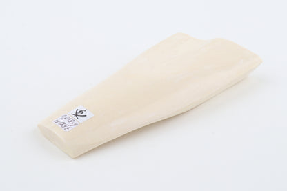 White mammoth ivory segment