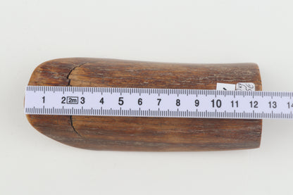 Brown mammoth ivory piece