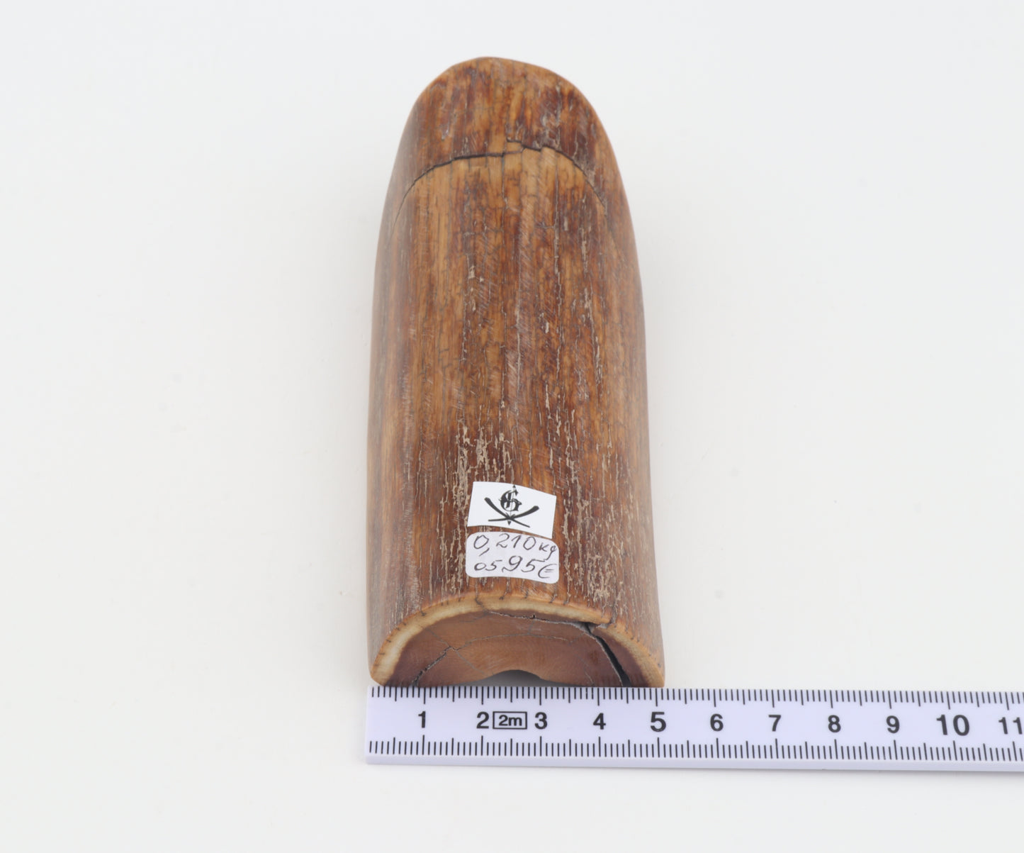 Brown mammoth ivory piece