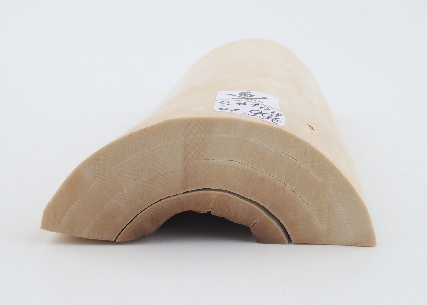 White mammoth ivory piece