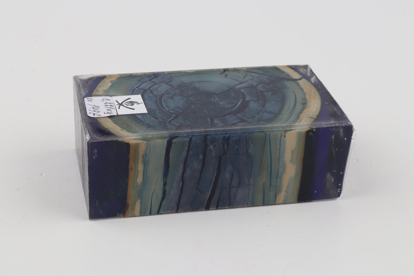 Stabilised mammoth ivory block
