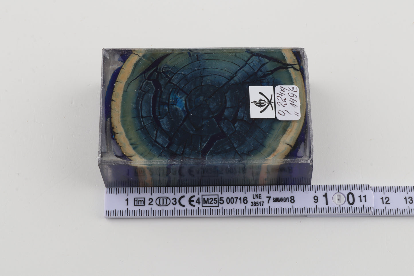 Stabilised mammoth ivory block