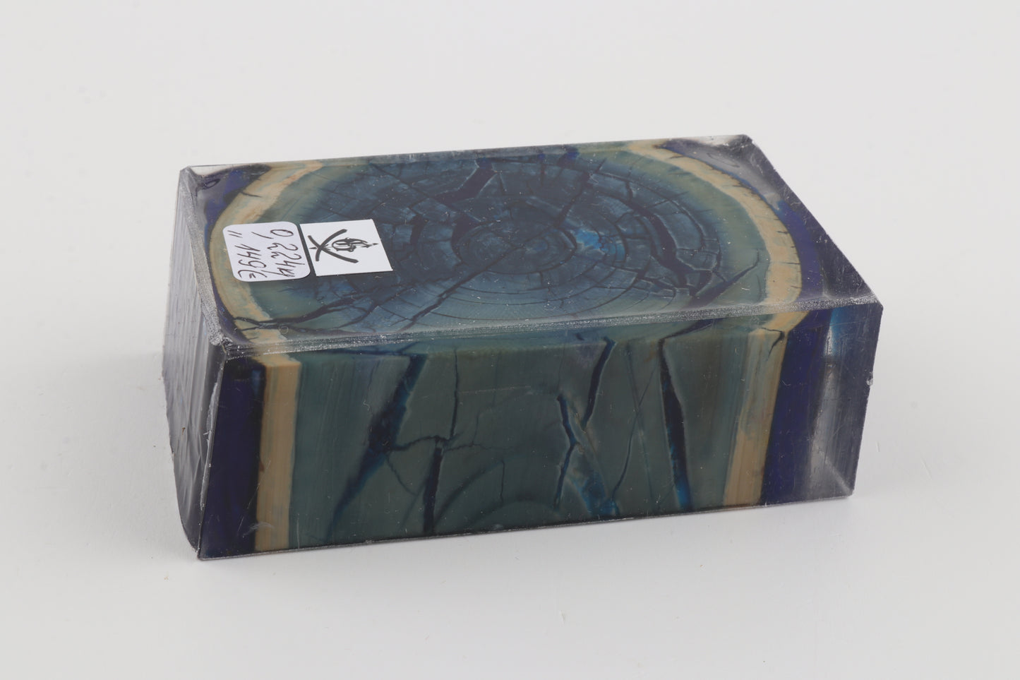 Stabilised mammoth ivory block