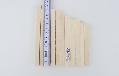 White mammoth ivory segments