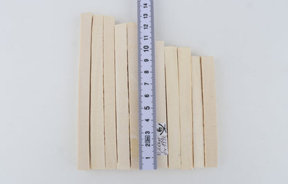 White mammoth ivory segments