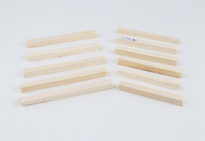 White mammoth ivory segments
