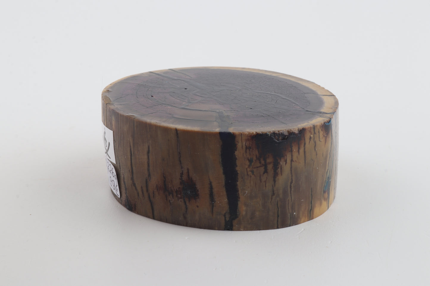 Stabilised mammoth ivory block