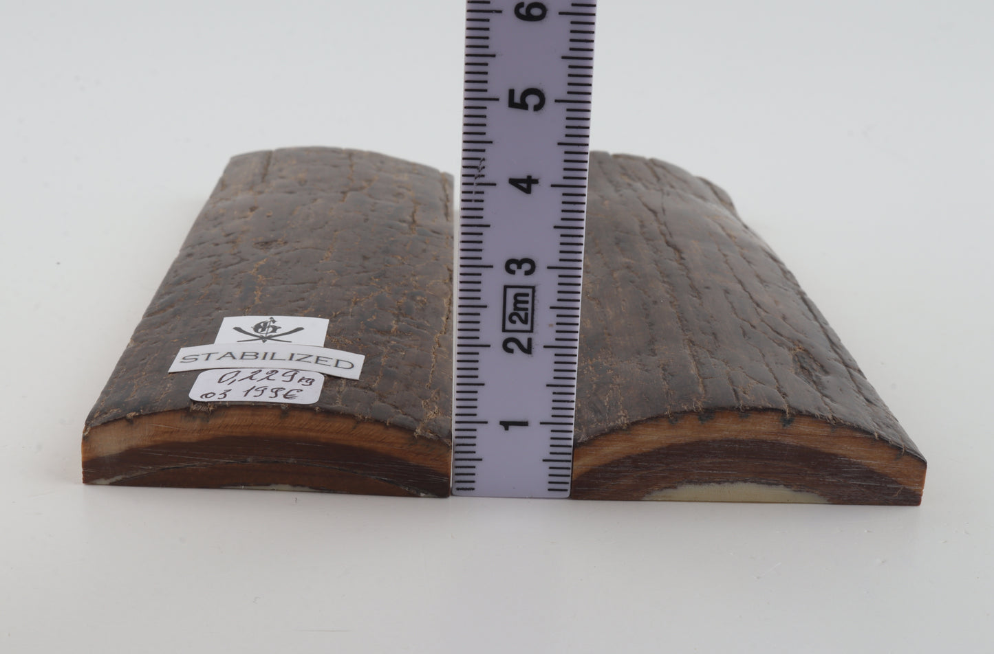 Stabilized mammoth bark scales