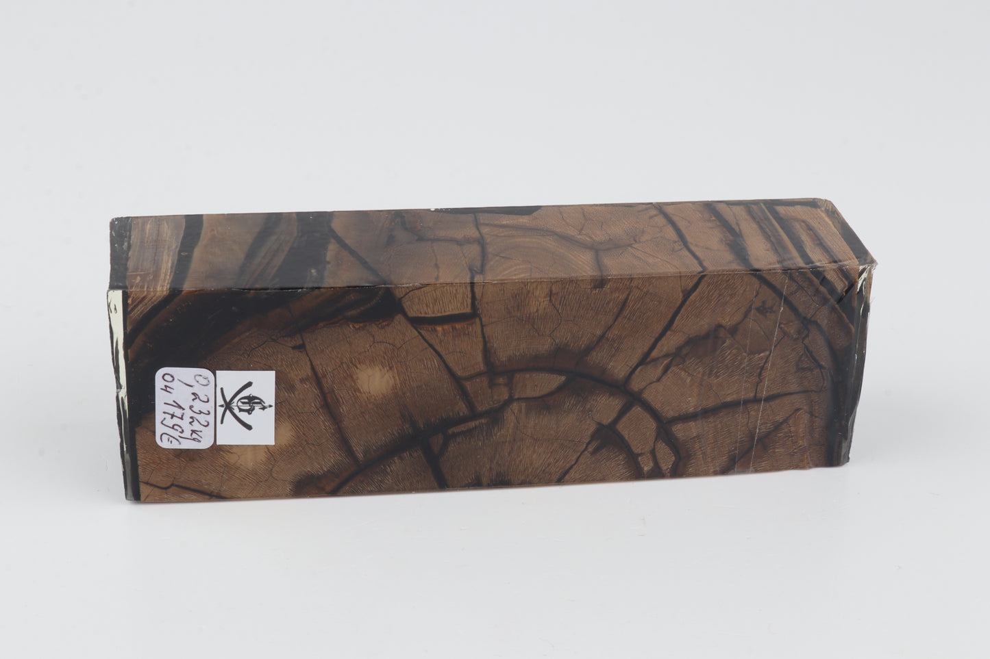 Stabilised mammoth ivory block