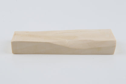 White mammoth ivory segment