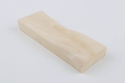 White mammoth ivory segment