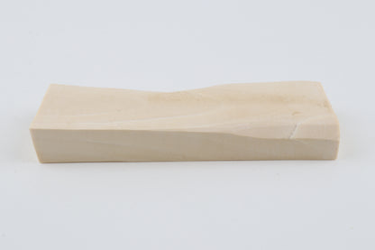 White mammoth ivory segment