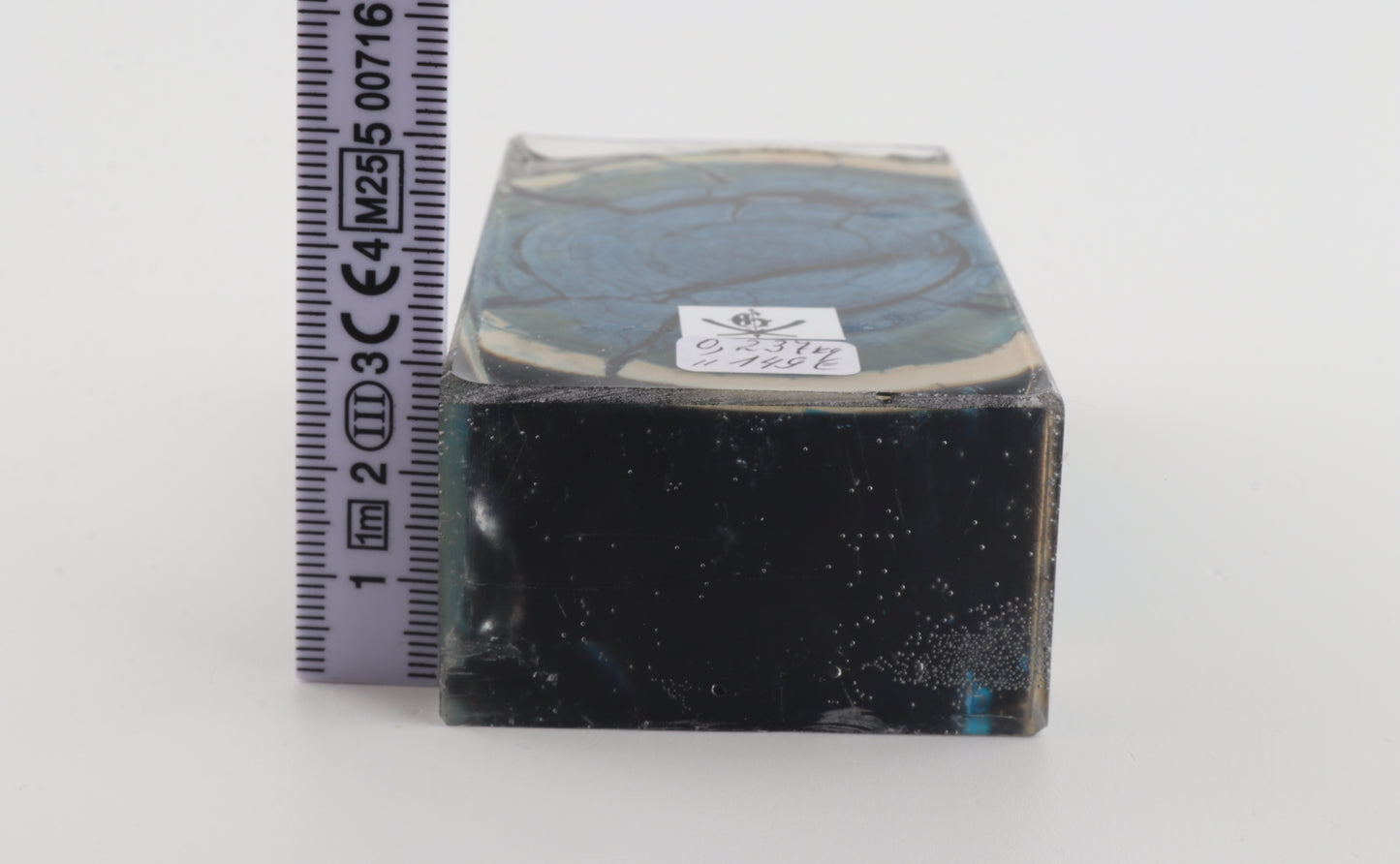 Stabilised mammoth ivory block