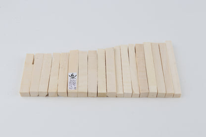White mammoth ivory segments