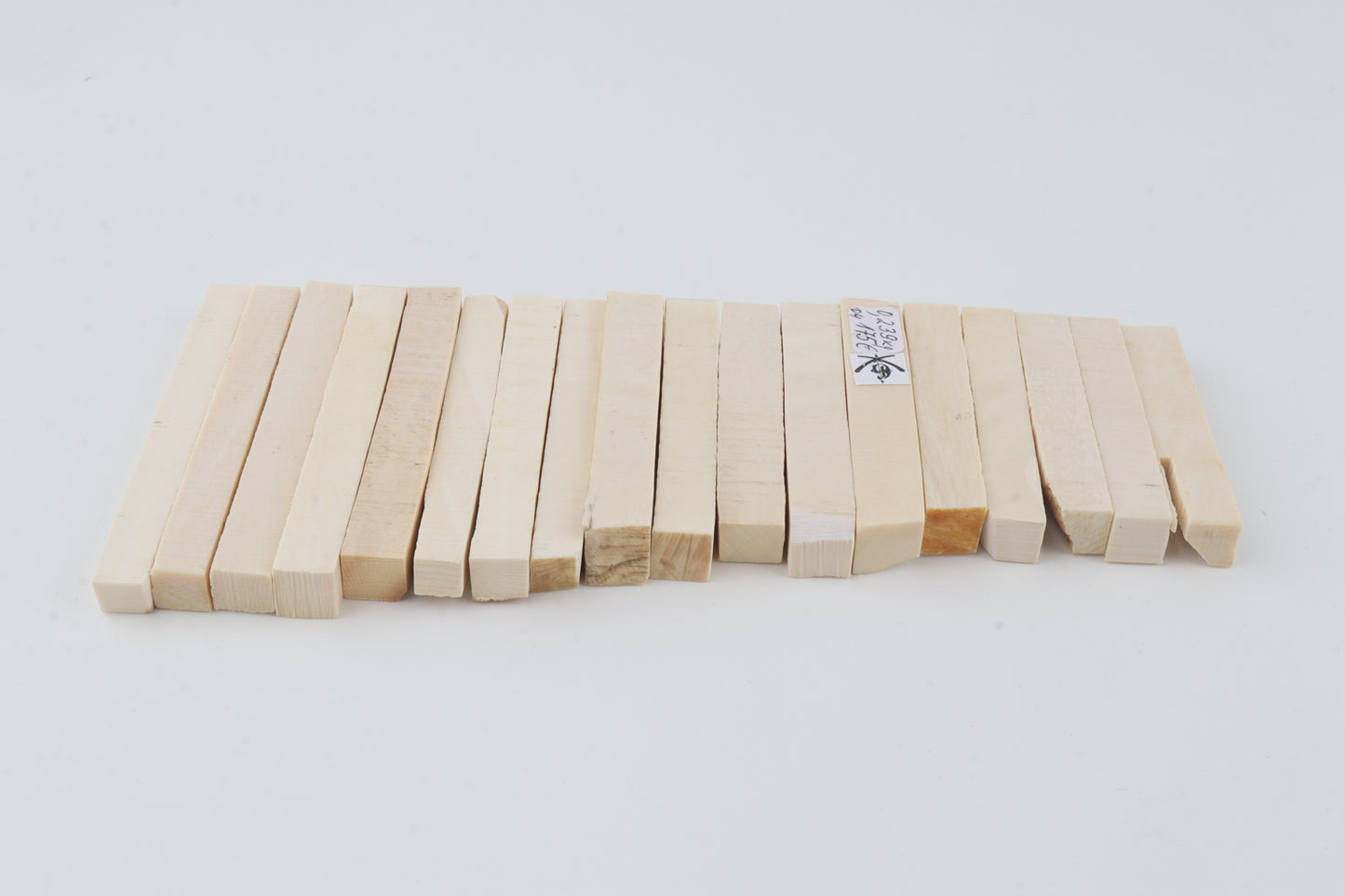 White mammoth ivory segments
