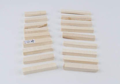 White mammoth ivory segments