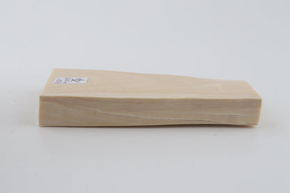 White mammoth ivory segment