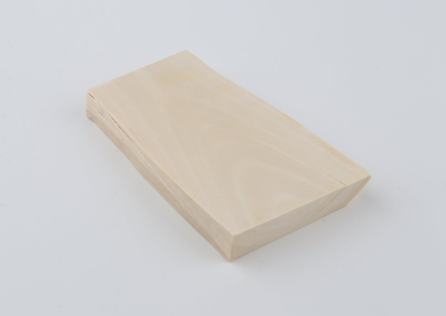 White mammoth ivory segment