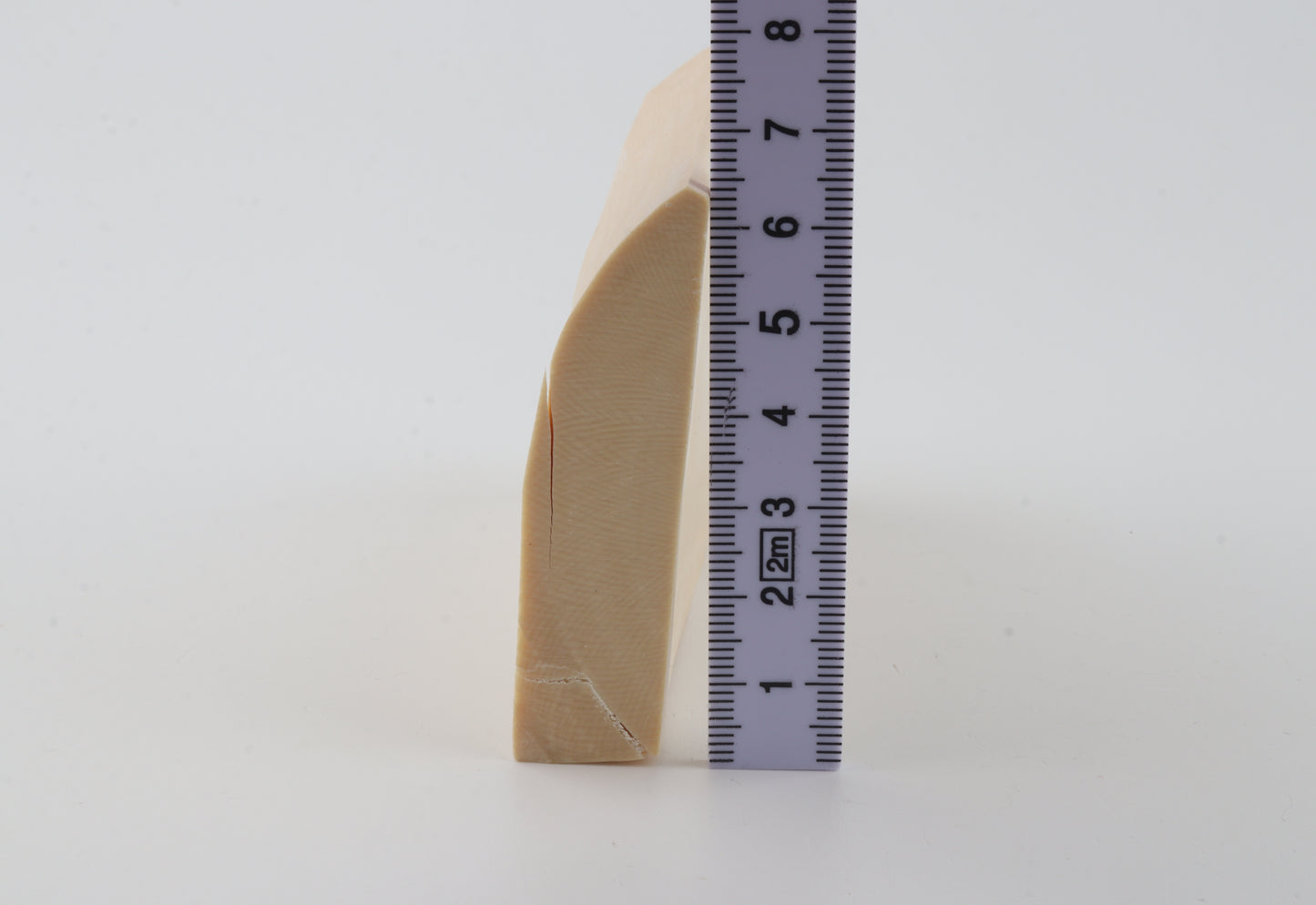 White mammoth ivory segment