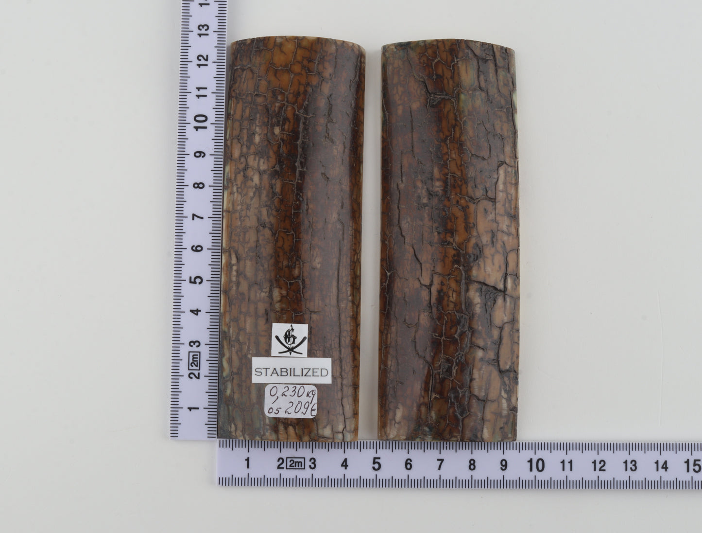 Stabilized mammoth bark scales