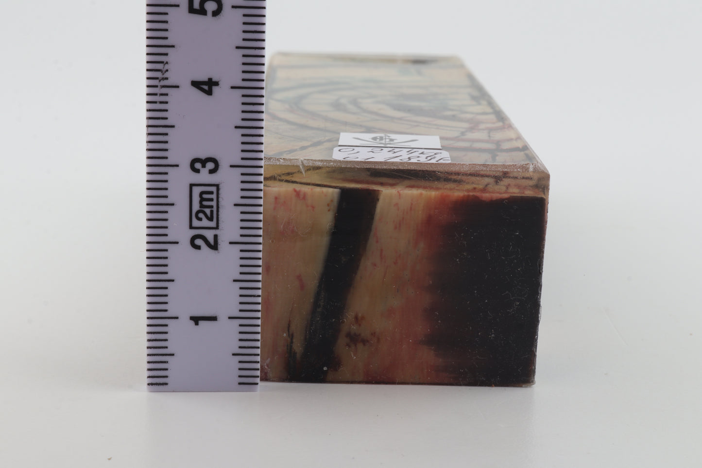 Stabilised mammoth ivory block