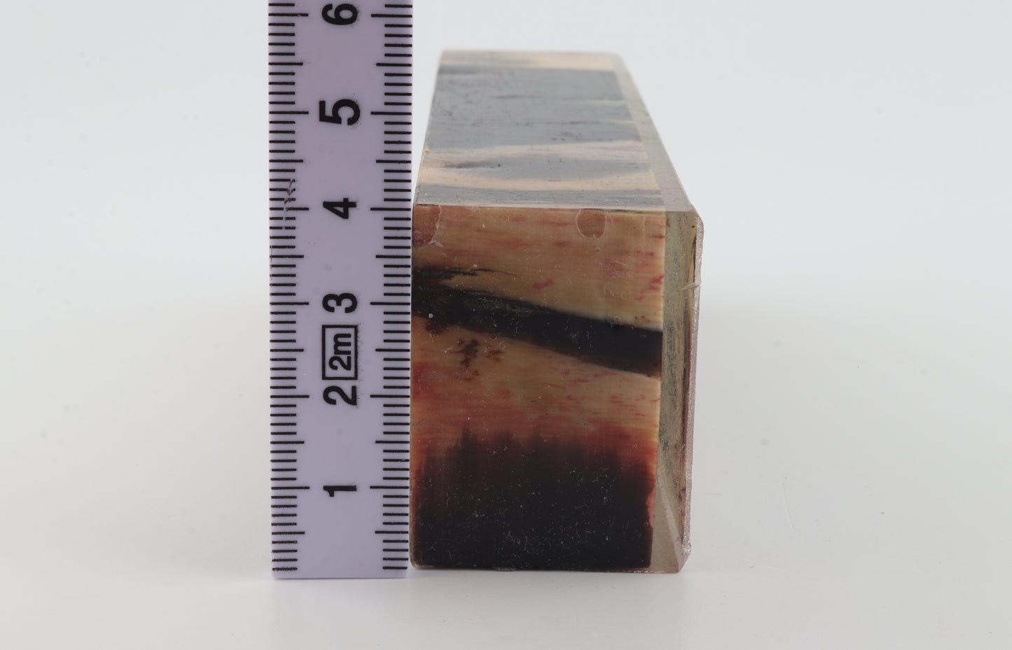 Stabilised mammoth ivory block