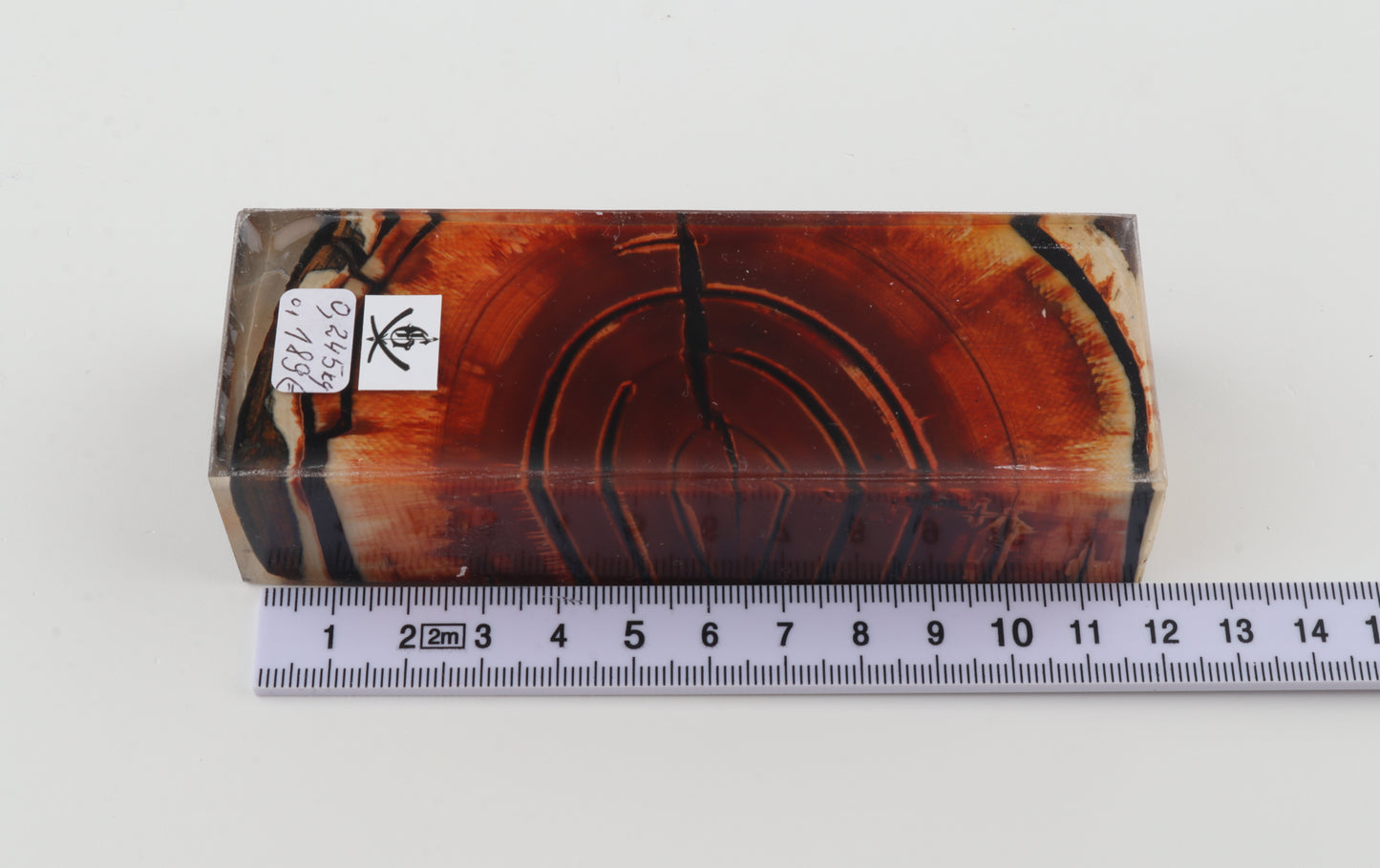 Stabilized mammoth ivory block