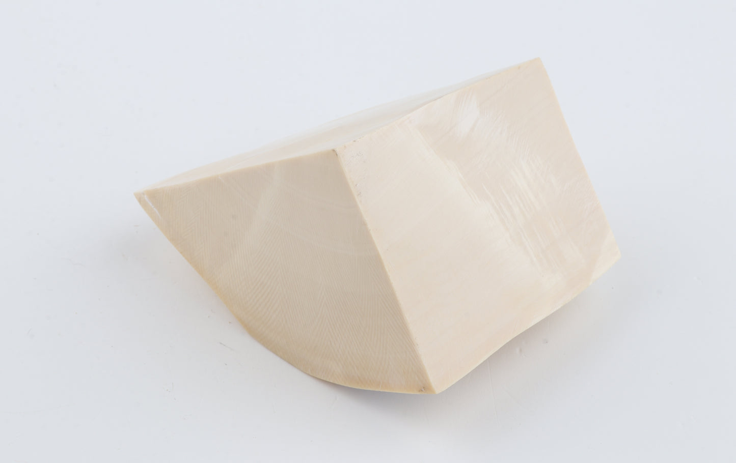 White mammoth ivory piece