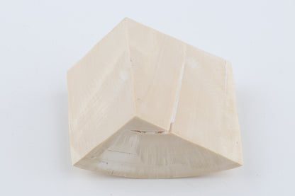 White mammoth ivory piece