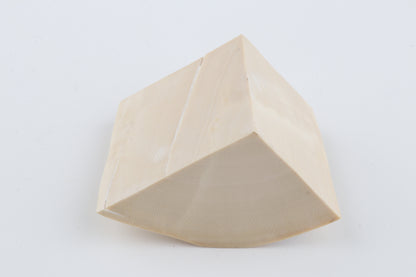 White mammoth ivory piece