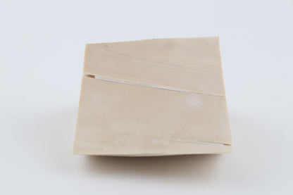 White mammoth ivory piece