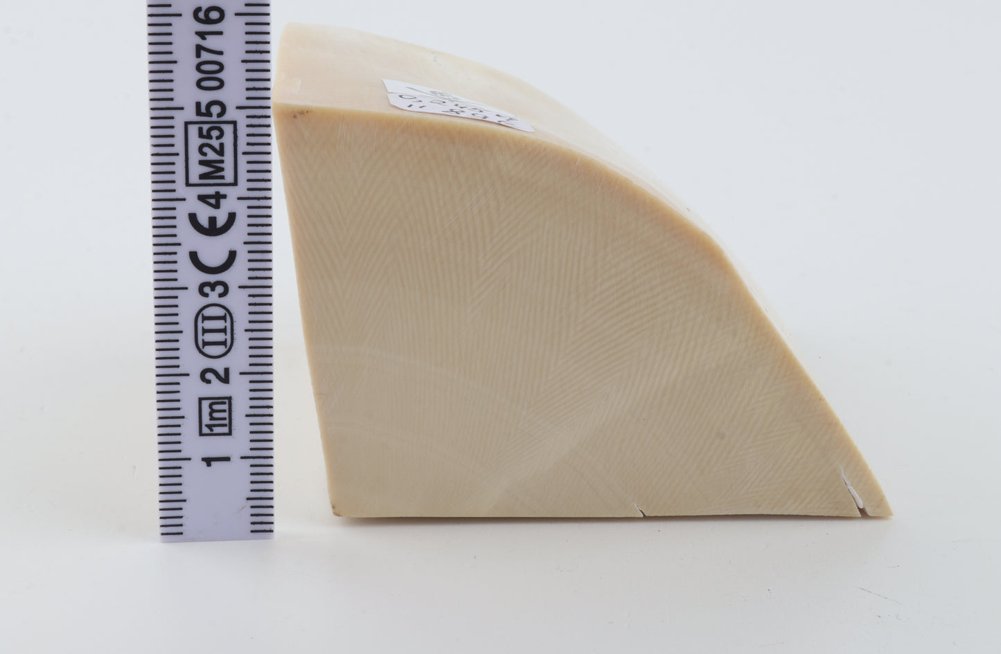 White mammoth ivory piece