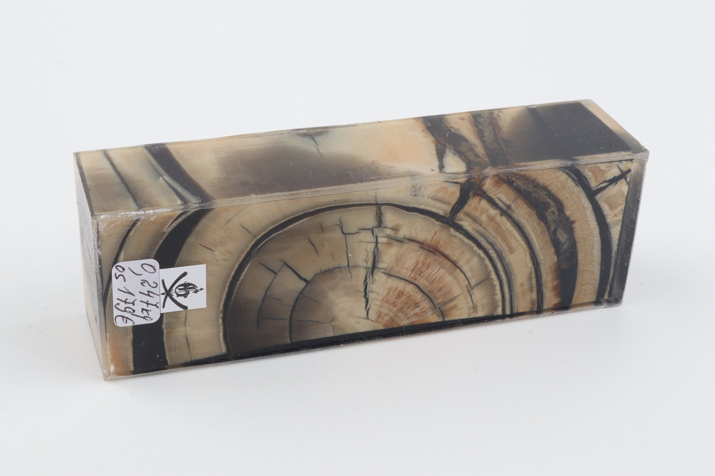 Stabilized mammoth ivory block