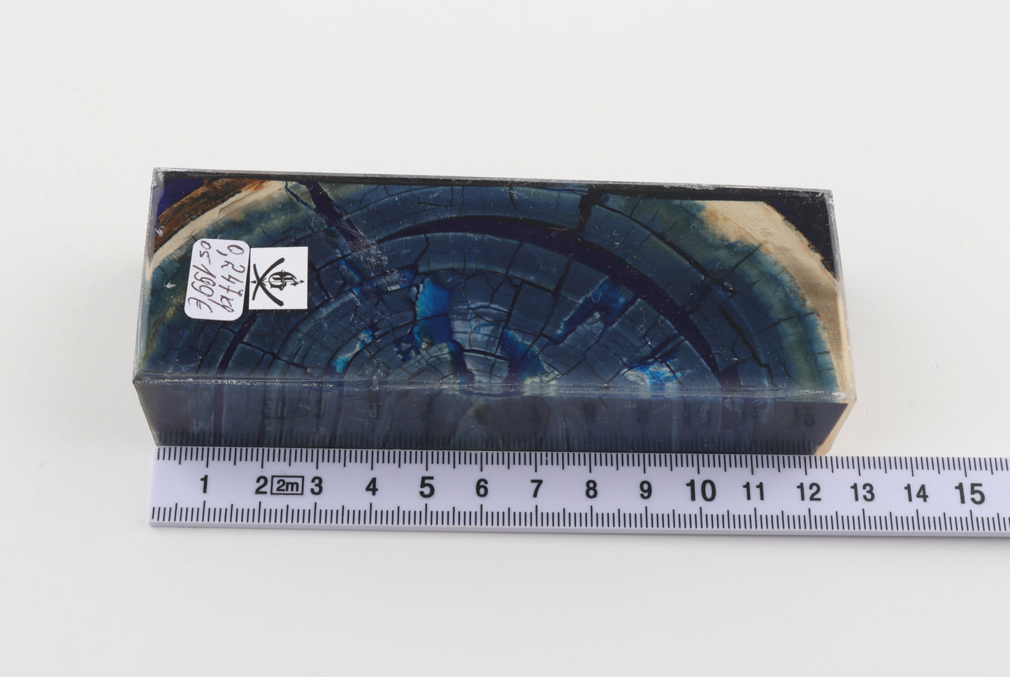 Stabilised mammoth ivory block